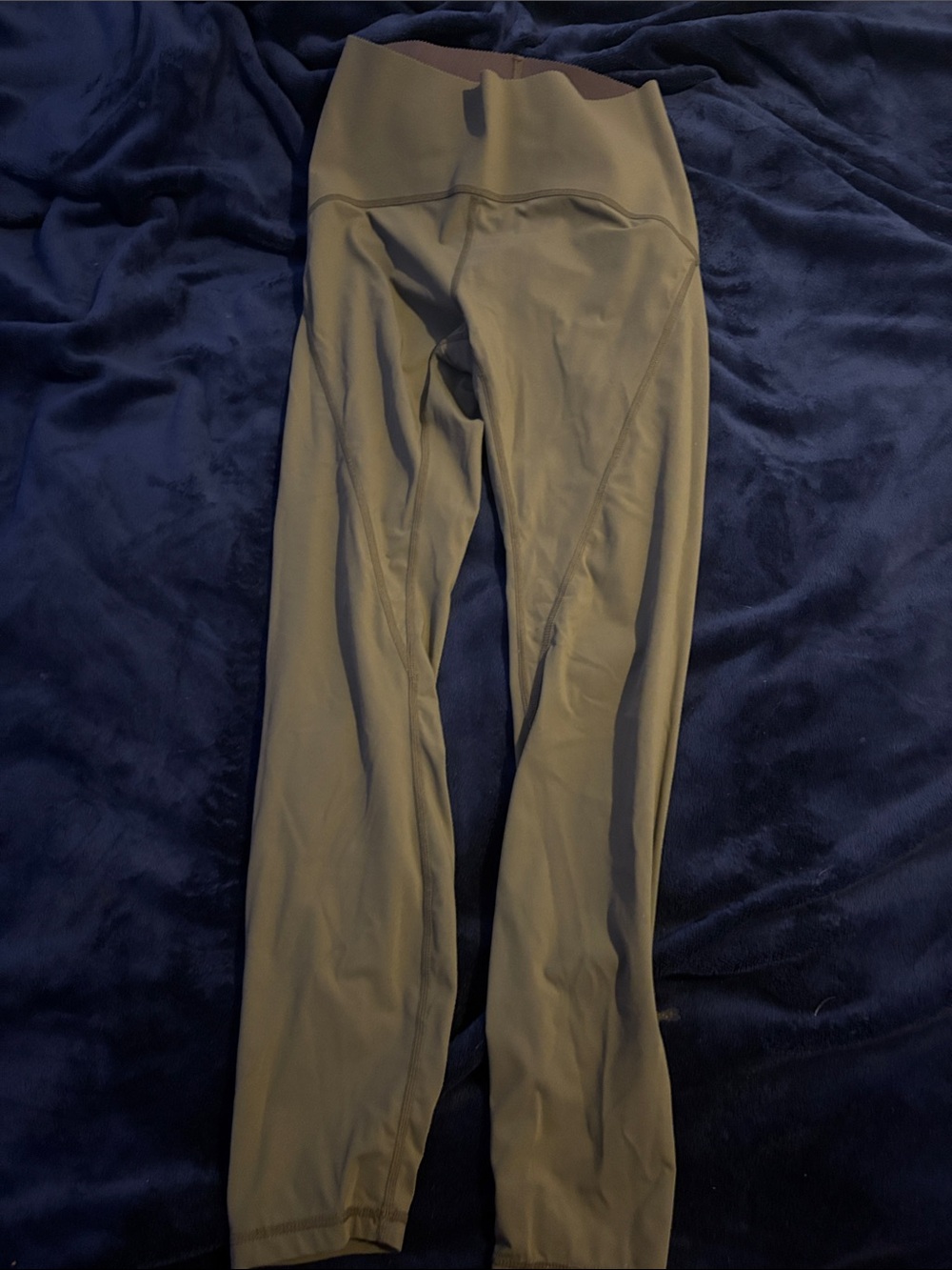 High-Waist Olive Green Leggings for Women